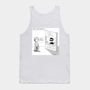 ayuda psiquiatrica, psychiatric help in comicstrip ecopop cartoon Tank Top